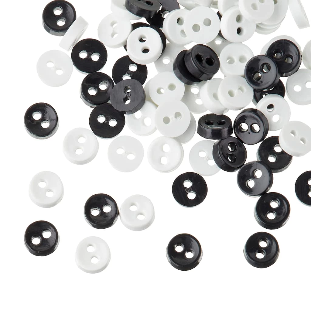 Hot Sale π Favorite Findings™ Mini Buttons, Black & White by Loops & Threads® π― 3 Hot Sale π Favorite Findings™ Mini Buttons, Black & White by Loops & Threads® π―