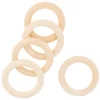Best Sale ❤️ Loops & Threads® Wood Cabone Rings, 5ct. 🛒 -Loops and Threads Sales Shop 10154187 2