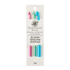 Cheapest 😀 Aluminum Crochet Hook Set by Loops & Threads®, J/K/N 🥰 -Loops and Threads Sales Shop 10181081 30