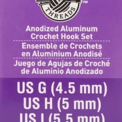 Flash Sale 🔔 Anodized Aluminum Crochet Hook Set by Loops & Threads®, G-I 😀