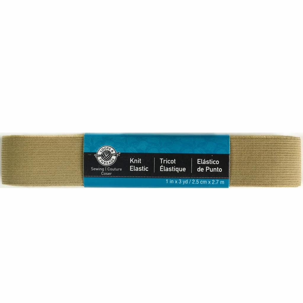 Budget π 12 Pack: 1" Khaki Knit Elastic by Loops & Threads™ π 3 Budget π 12 Pack: 1" Khaki Knit Elastic by Loops & Threads™ π