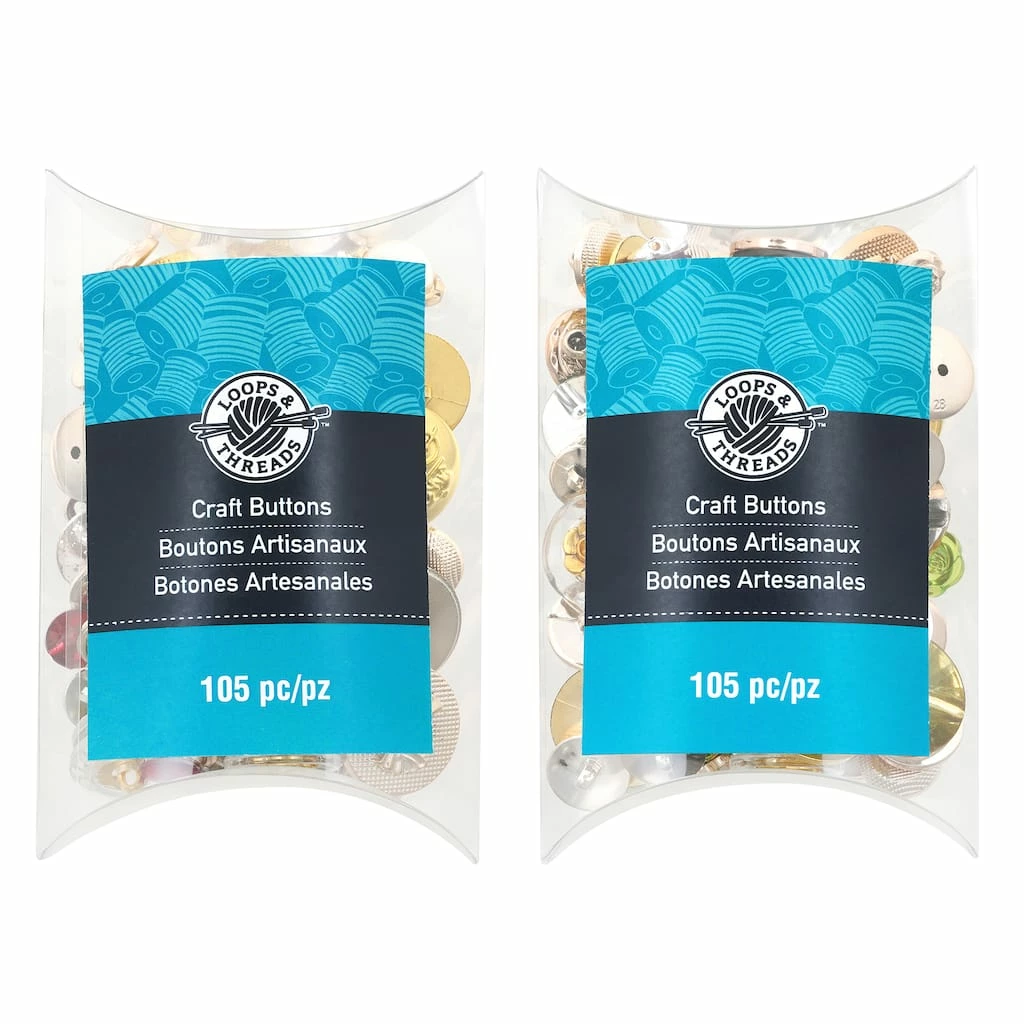 Discount π Assorted Fancy Craft Button Value Pack by Loops & Threads™ π₯ 1 Discount π Assorted Fancy Craft Button Value Pack by Loops & Threads™ π₯