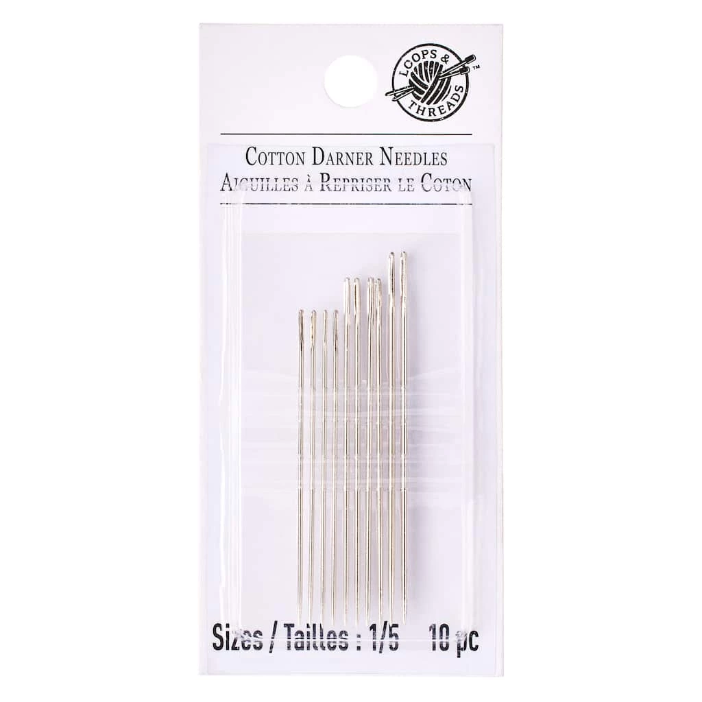 Wholesale π 18 Packs: 10 ct. (180 total) Cotton Darners by Loops & Threads™ π€© 3 Wholesale π 18 Packs: 10 ct. (180 total) Cotton Darners by Loops & Threads™ π€©