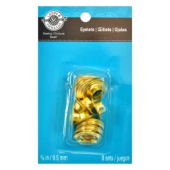 Deals 👍 12 Packs: 8 ct. (96 total) Gold Eyelets by Loops & Threads™ 😍 -Loops and Threads Sales Shop 10340574 1