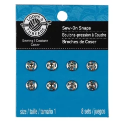 Best Sale ✔️ 12 Packs: 8 ct. (96 total) Silver Sew-On Snaps by Loops & Threads™ 🎁 -Loops and Threads Sales Shop 10354228 1