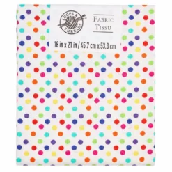 Discount 🎁 Multicolor Polka Dots Cotton Fabric by Loops & Threads® 🤩