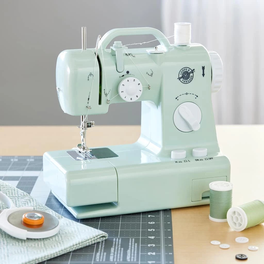 Best deal π€© Mint Green Desktop Sewing Machine by Loops & Threads™ π₯ 3 Best deal π€© Mint Green Desktop Sewing Machine by Loops & Threads™ π₯ - Image 2