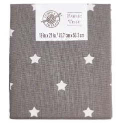 Discount 🎉 Gray Printed Fabric by Loops & Threads® ✔️