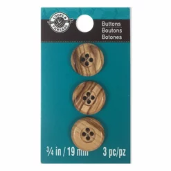 Loops and Threads Store 53 Best deal โญ Small 4-Hole Wood Buttons By Loops and Threads® by Loops & Threads ๐