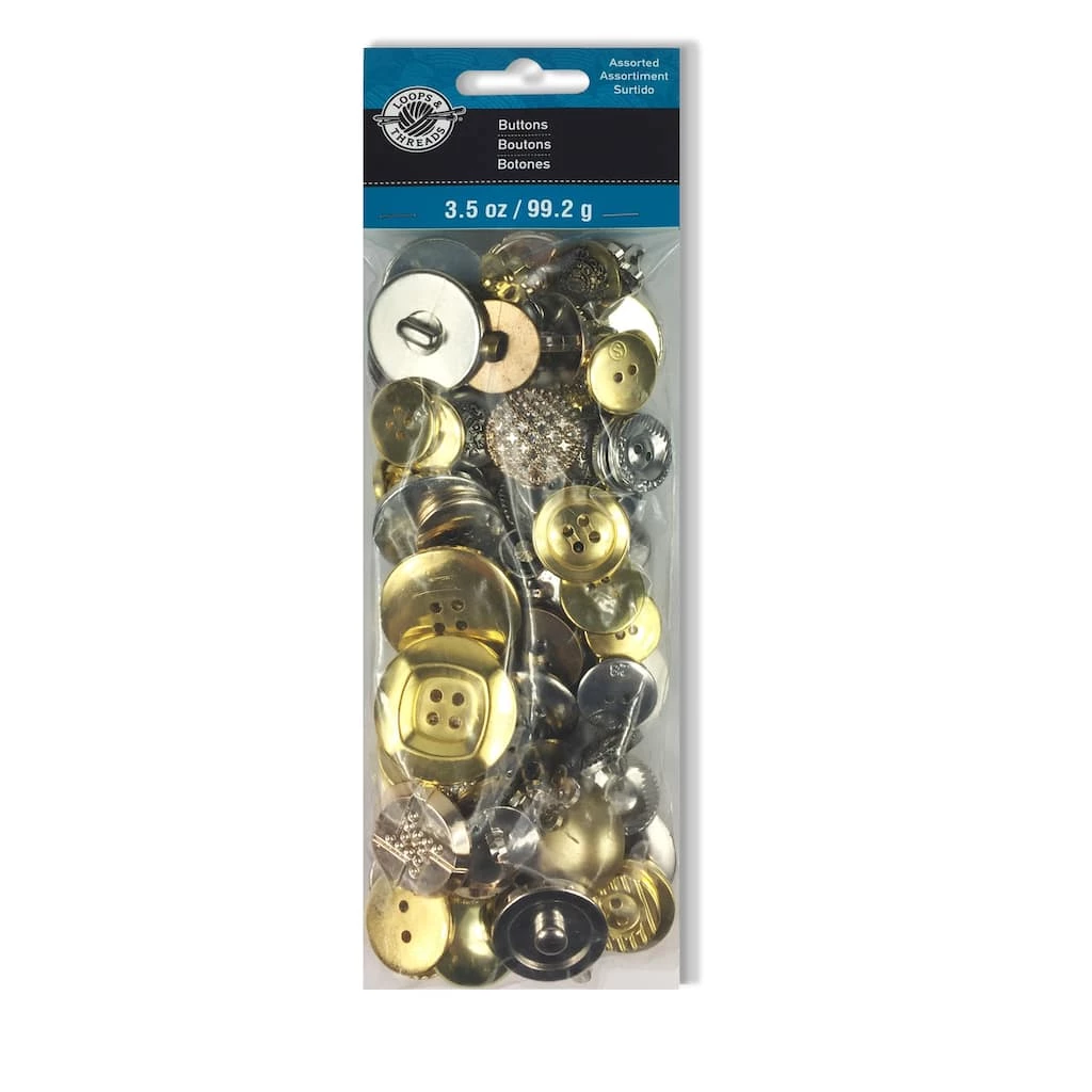 Cheap π₯ 12 Pack: Gold & Silver Buttons Set by Loops & Threads® π 3 Cheap π₯ 12 Pack: Gold & Silver Buttons Set by Loops & Threads® π