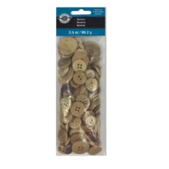 Top 10 🎉 12 Pack: Light Brown Wooden Buttons Set by Loops & Threads® ❤️