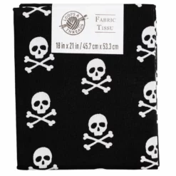 Outlet 👍 Black Skull Fabric By Loops & Threads® 🎉