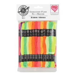 Best Pirce 😍 Neon Embroidery Floss By Loops & Threads® 😍