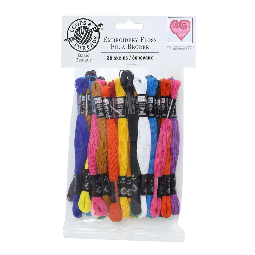 Best deal ❤️ Basic Embroidery Floss By Loops & Threads® 🤩 3 Best deal ❤️ Basic Embroidery Floss By Loops & Threads® 🤩