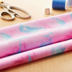 Cheapest 🥰 Pink & Blue Cotton Fabric by Loops & Threads™ 🤩 -Loops and Threads Sales Shop 10631289 20