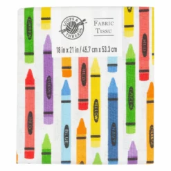 Cheap π Multicolor Crayon Cotton Fabric by Loops & Threads™ π
