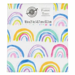 Budget 🧨 Multicolor Rainbow Cotton Fabric by Loops & Threads™ 🌟