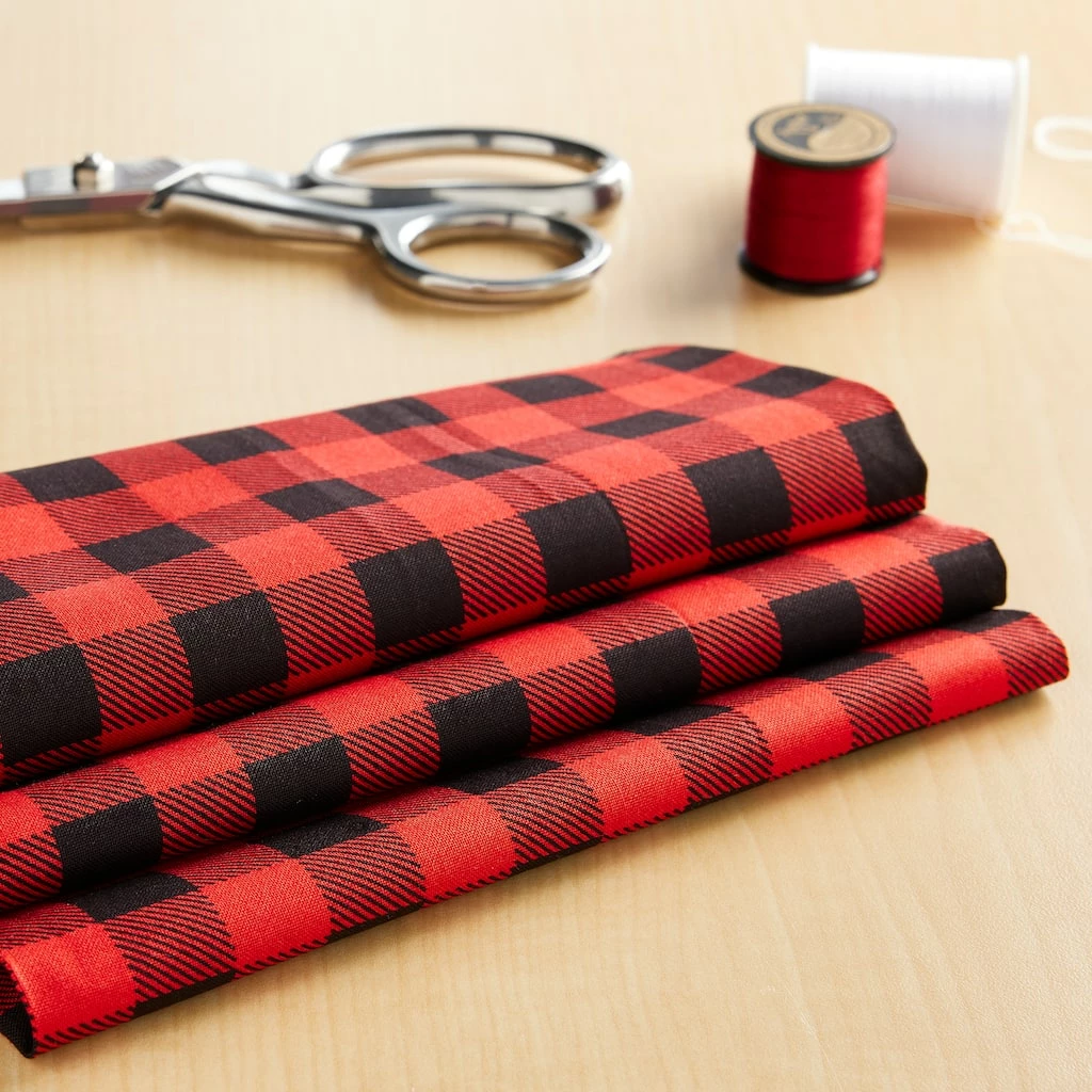 Best reviews of π Red & Black Buffalo Plaid Cotton Fabric by Loops & Threads™ π₯ 4 Best reviews of π Red & Black Buffalo Plaid Cotton Fabric by Loops & Threads™ π₯ - Image 2