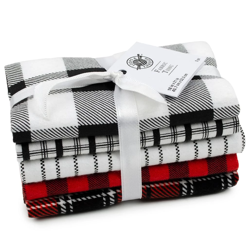 Cheap π₯ Flannel Print Cotton Fabric Bundle by Loops & Threads™ π€© 3 Cheap π₯ Flannel Print Cotton Fabric Bundle by Loops & Threads™ π€©