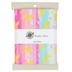 Deals π Multicolor Unicorn Cotton Fabric Bundle by Loops & Threads™ π