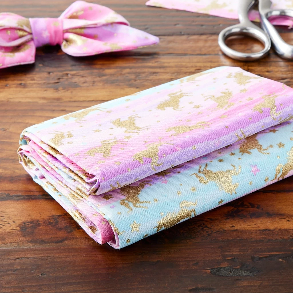 Deals π Multicolor Unicorn Cotton Fabric Bundle by Loops & Threads™ π 4 Deals π Multicolor Unicorn Cotton Fabric Bundle by Loops & Threads™ π - Image 2