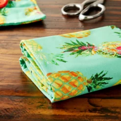 Promo 🤩 Turquoise Pineapple Cotton Fabric Bundle by Loops & Threads™ 🤩 -Loops and Threads Sales Shop 10631329 20