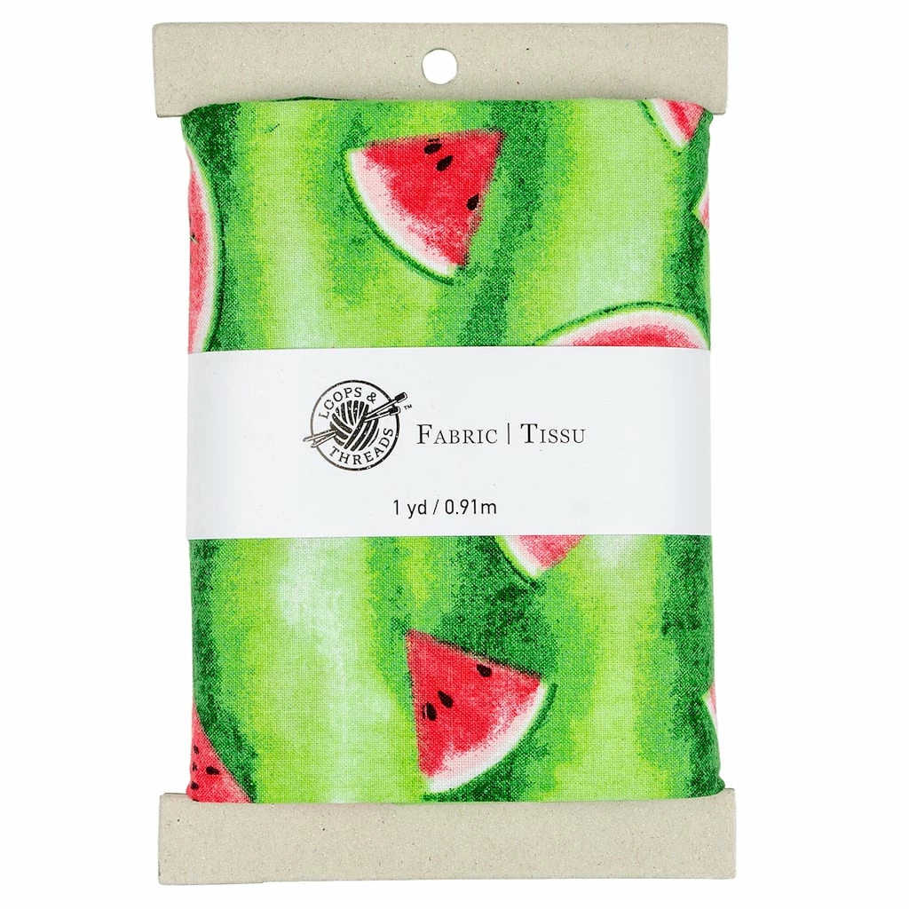 Flash Sale ⭐ Green Watermelon Cotton Fabric Bundle by Loops & Threads™ ⌛ 3 Flash Sale ⭐ Green Watermelon Cotton Fabric Bundle by Loops & Threads™ ⌛