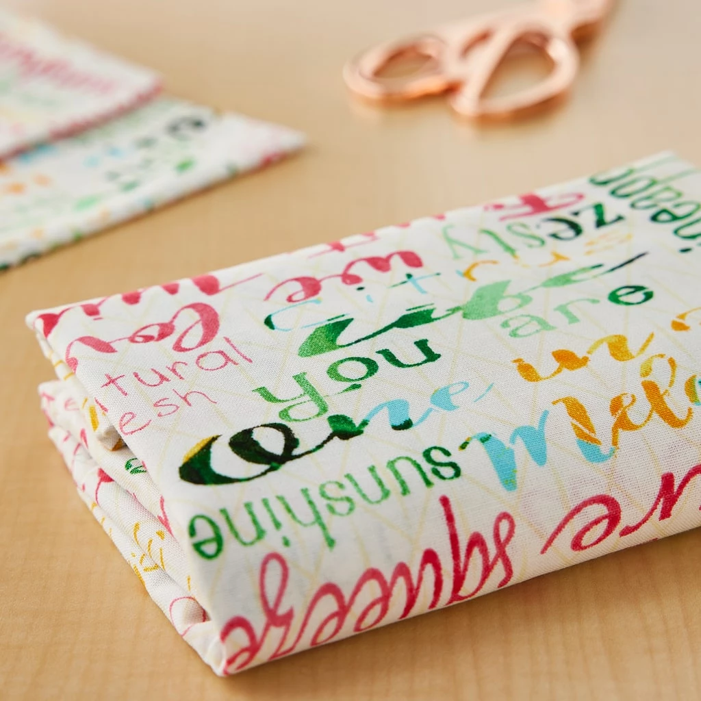 Deals π Colorful Words Cotton Fabric Bundle by Loops & Threads™ π 4 Deals π Colorful Words Cotton Fabric Bundle by Loops & Threads™ π - Image 2