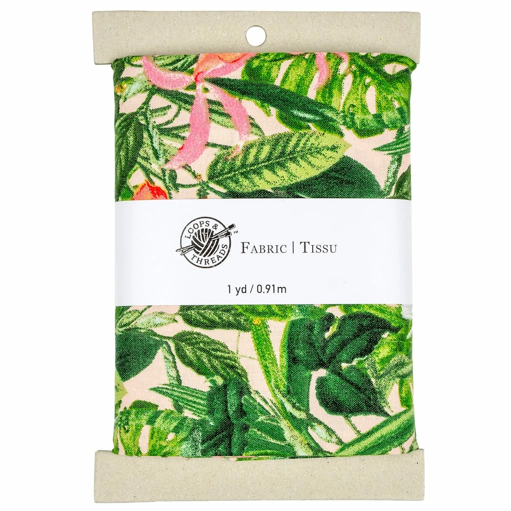 Cheapest β Tropical Palm Cotton Fabric Bundle by Loops & Threads™ π 3 Cheapest β Tropical Palm Cotton Fabric Bundle by Loops & Threads™ π