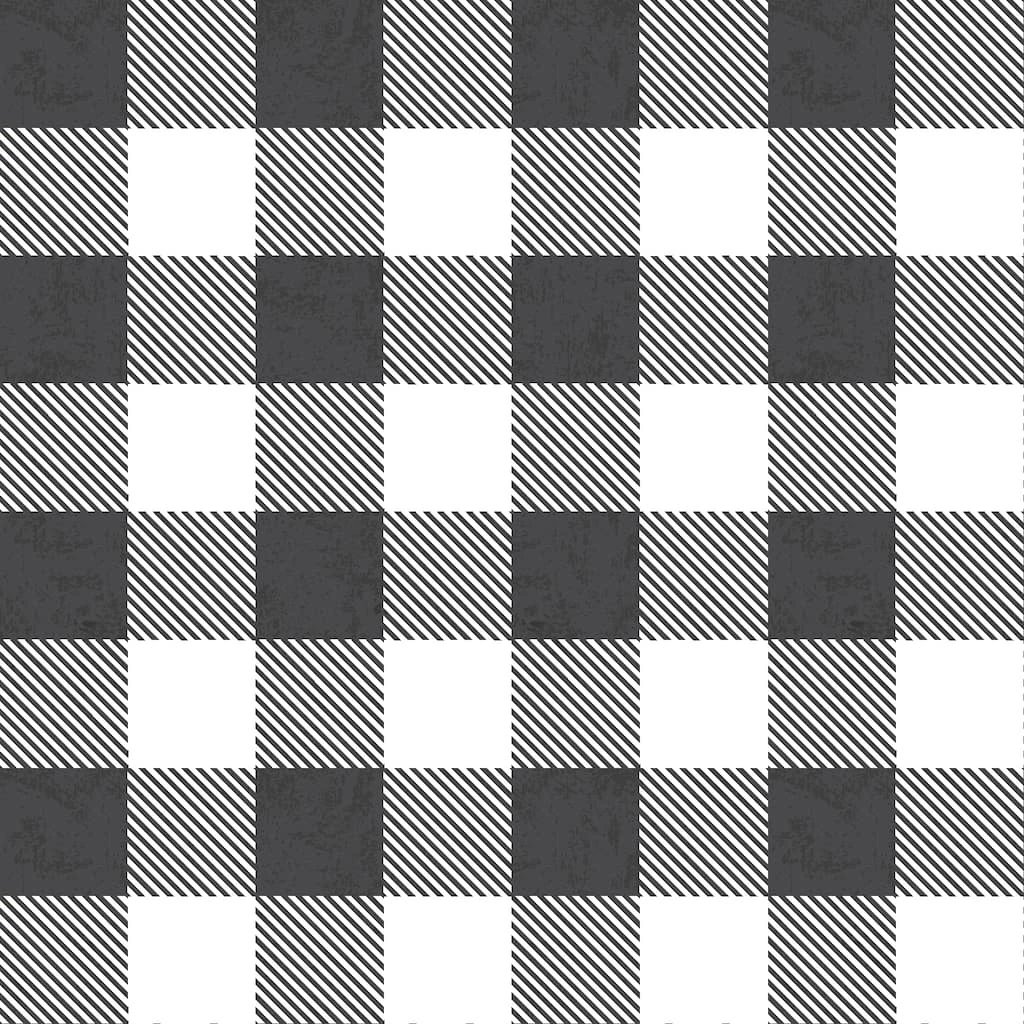 Best Sale π₯ Black & White Buffalo Check Cotton Fabric by Loops & Threads™ β 5 Best Sale π₯ Black & White Buffalo Check Cotton Fabric by Loops & Threads™ β - Image 3