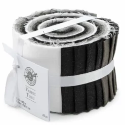 Cheapest π― Black & White Solid Cotton Fabric Strips by Loops & Threads™ π
