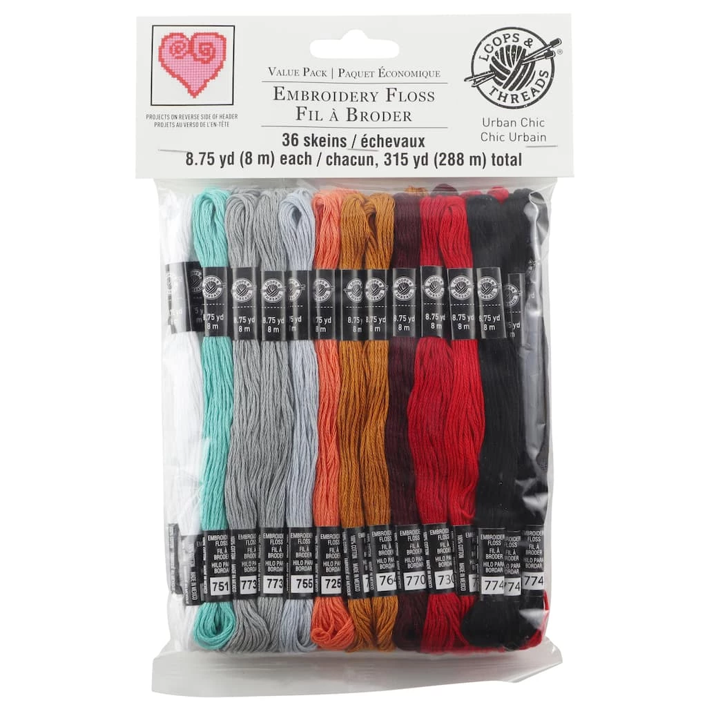 Best reviews of π Urban Chic Embroidery Floss by Loops & Threads®, 36ct. π₯ 4 Best reviews of π Urban Chic Embroidery Floss by Loops & Threads®, 36ct. π₯ - Image 2