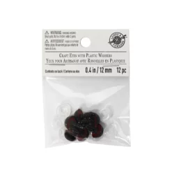 New ⭐ 12 Pack: 12mm Craft Eyes with Plastic Washers by Loops & Threads™ ⭐ -Loops and Threads Sales Shop 10650815 3 1