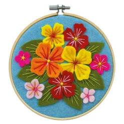 Cheap ⌛ Pastel Flowers Felt Applique Kit by Loops & Threads® 🧨