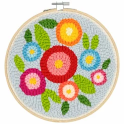 Deals 🛒 Flowers Punch Needle Kit by Loops & Threads® 🛒