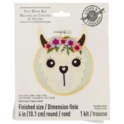 Top 10 🎉 Llama Felt Hoop Kit by Loops & Threads™ ✔️ -Loops and Threads Sales Shop 10663982 1
