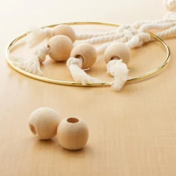 Best Sale 😀 Natural Wood Round Beads by Loops & Threads®, 25mm 👏 -Loops and Threads Sales Shop 10666683 20