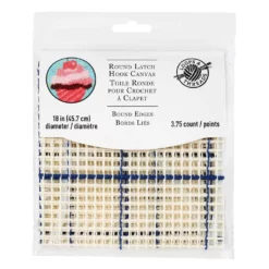 Discount ⌛ 12 Pack: 18" Round Latch Hook Canvas by Loops & Threads® ⌛