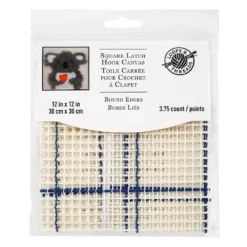 Budget β 12 Pack: 13" Square Latch Hook Canvas by Loops & Threads® π