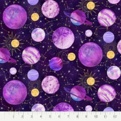 Discount 😉 Purple Space Cotton Fabric Bundle by Loops & Threads™ 🔥 -Loops and Threads Sales Shop 10691450 4