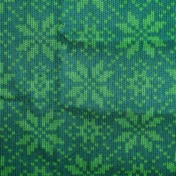 Promo 🎉 Green Print Cotton Fabric by Loops & Threads® 👏