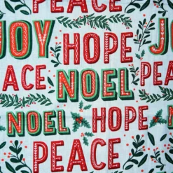 Promo 🎁 Peace, Hope & Noel Cotton Fabric by Loops & Threads® 🧨