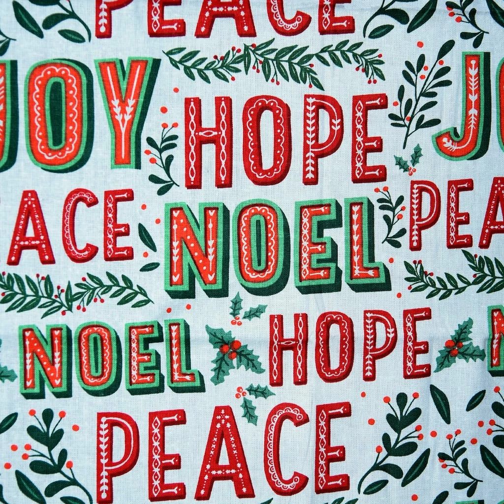 Promo π Peace, Hope & Noel Cotton Fabric by Loops & Threads® 𧨠3 Promo π Peace, Hope & Noel Cotton Fabric by Loops & Threads® π§¨