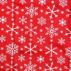 Deals β Red Snowflake Cotton Fabric by Loops & Threads® π