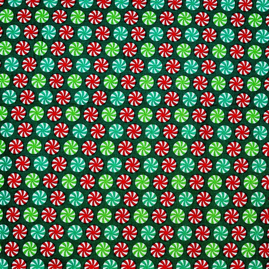 Top 10 π Peppermints Cotton Fabric by Loops & Threads® π― 4 Top 10 π Peppermints Cotton Fabric by Loops & Threads® π― - Image 2