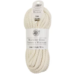 Brand new 🌟 12 Pack: Macramé Cotton Cord by Loops & Threads®, 50ft. 🎉