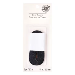 Loops and Threads Store 57 Best deal โจ 24 Pack: 1/4" Black Knit Elastic by Loops & Threads™ ๐