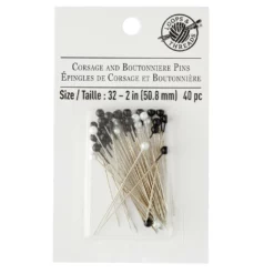 Best Sale 💯 12 Packs: 40 ct. (480 total) 2" Black & White Corsage & Boutonniere Pins by Loops & Threads™ 🌟 -Loops and Threads Sales Shop MP268423 30
