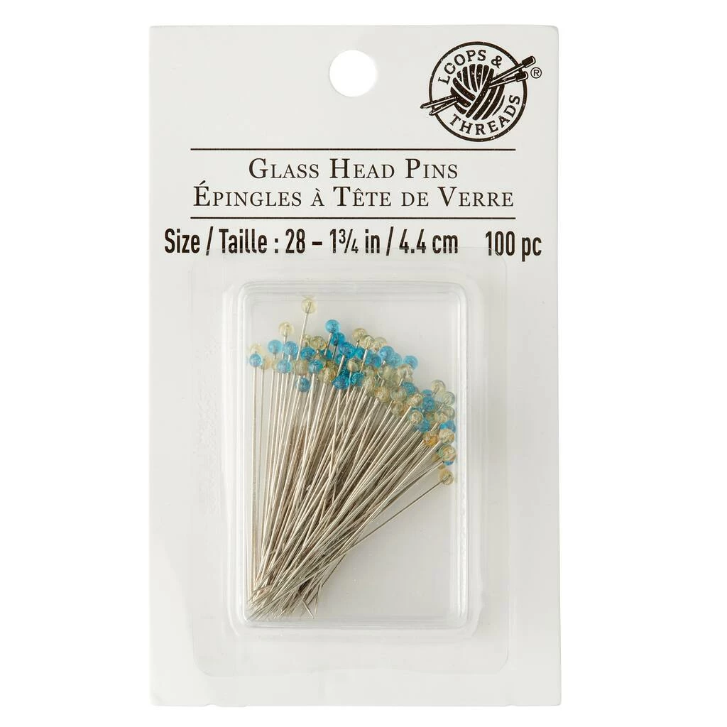 Outlet π 12 Packs: 100 ct. (1,200 total) Glass Head Pins by Loops & Threads™ π 5 Outlet π 12 Packs: 100 ct. (1,200 total) Glass Head Pins by Loops & Threads™ π - Image 3