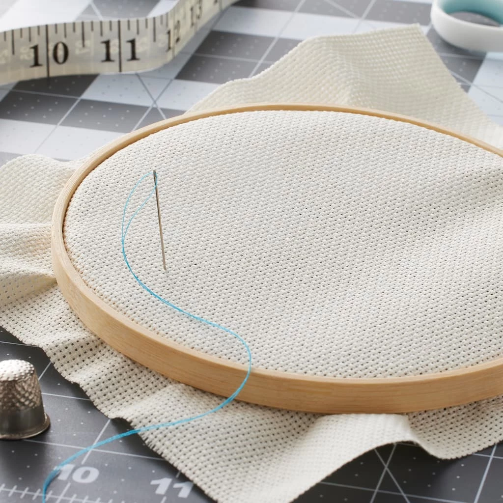 Best Sale ❤️ 12 Pack: 14 Count Aida Cloth Cross Stitch Fabric by Loops & Threads™, 15" x 18" 💯 4 Best Sale ❤️ 12 Pack: 14 Count Aida Cloth Cross Stitch Fabric by Loops & Threads™, 15" x 18" 💯 - Image 2